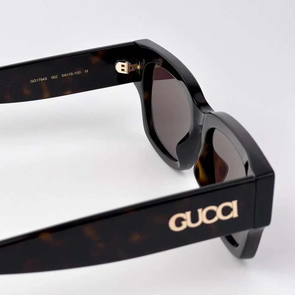 Gucci GG1794S Sunglasses – Havana Square Frame with Brown Lenses | Model GG1794S